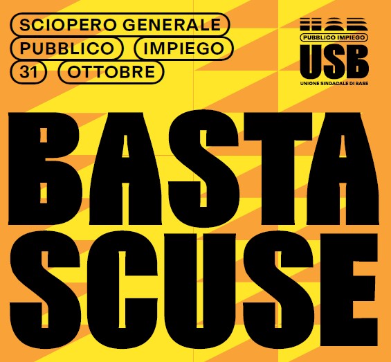 Sciopero generale pubblico impiego – USB